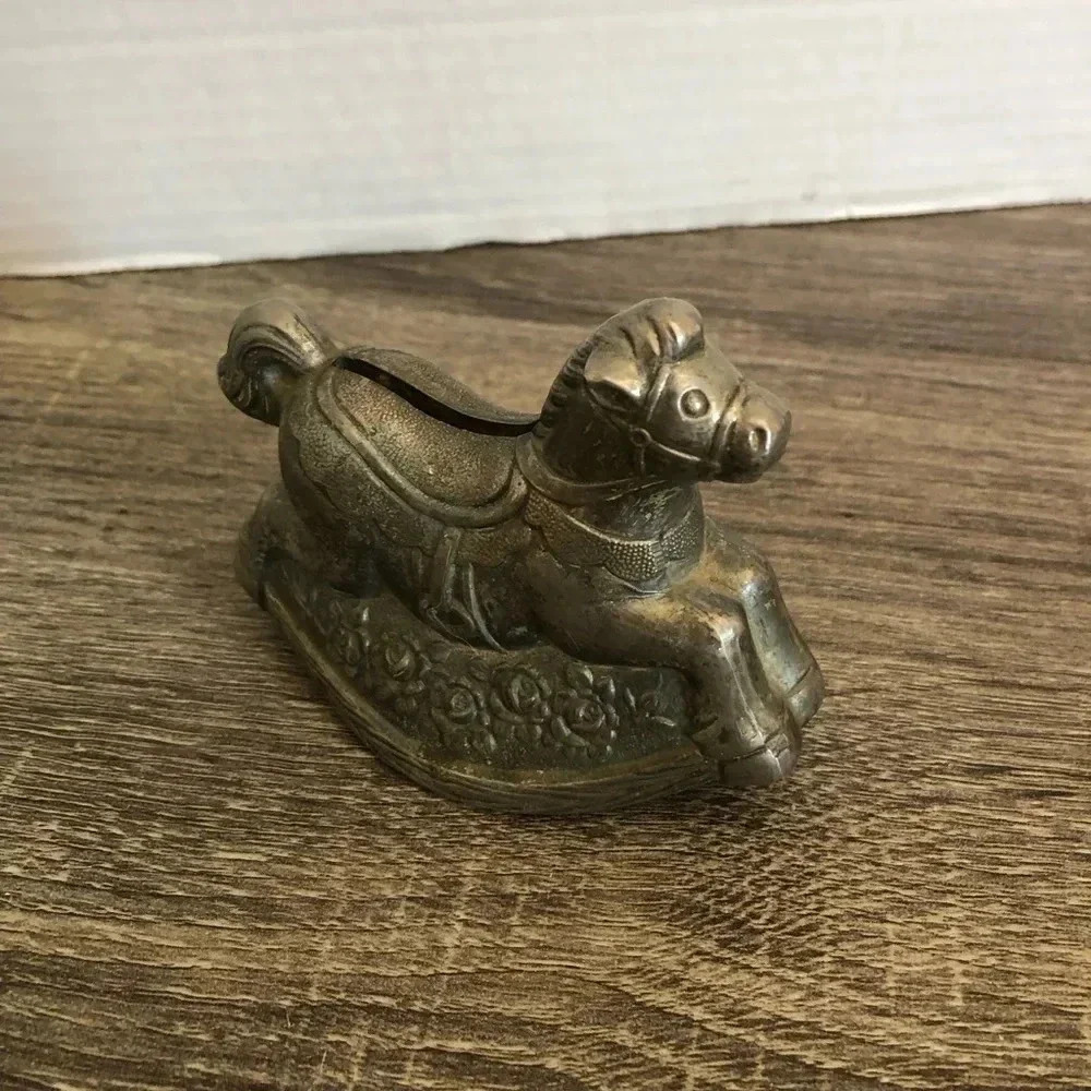 Vintage Rocking  Horse Coin Bank